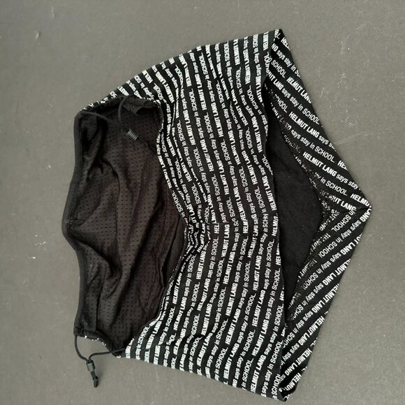 Helmut Lang Cotton Masherina Bandana Stay in School Print - Picture 2 of 3